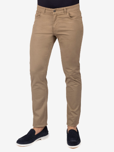 Immagine di Pantalone in cotone twill modello 5 tasche