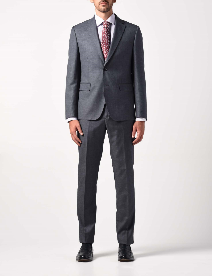 Picture of Single-breasted 2-piece suit in plain fabric