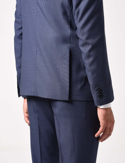 Picture of Single-breasted 2-piece suit with micro structure