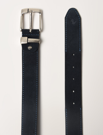 Immagine di Cintura blu in camoscio