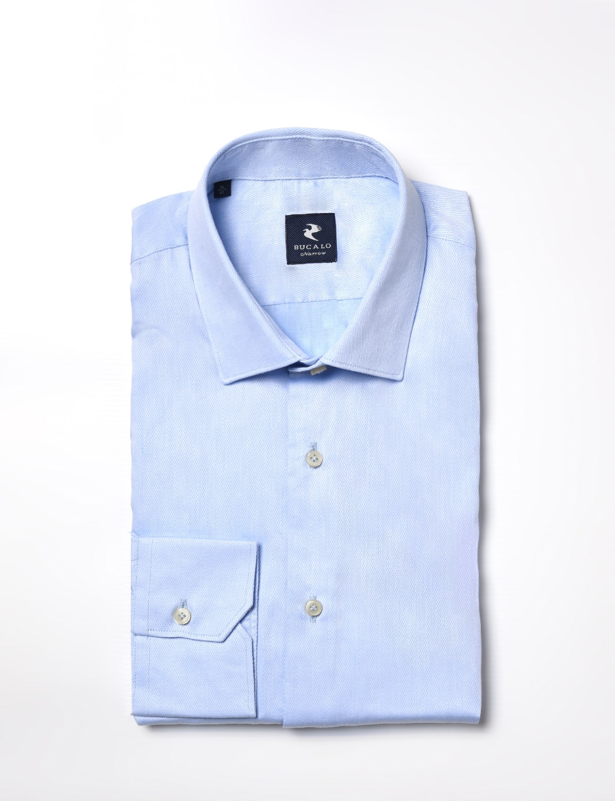 Picture of Plain micro design cotton shirt