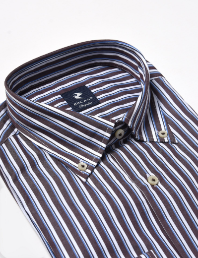 Picture of Striped cotton twill shirt