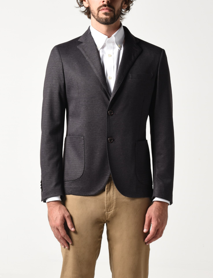 Picture of Micro patterned jersey jacket