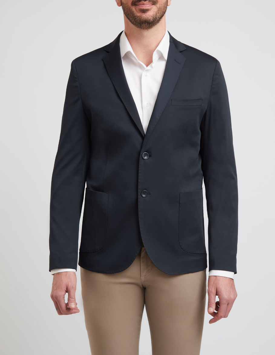Picture of UNLINED JACKET WITH MICRO PATTERN IN TECHNICAL FABRIC WITH PATCH POCKET