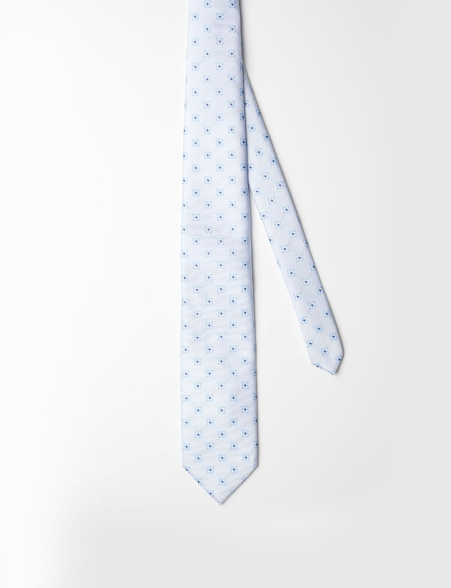 Picture of PEARL GRAY BACKGROUND TIE