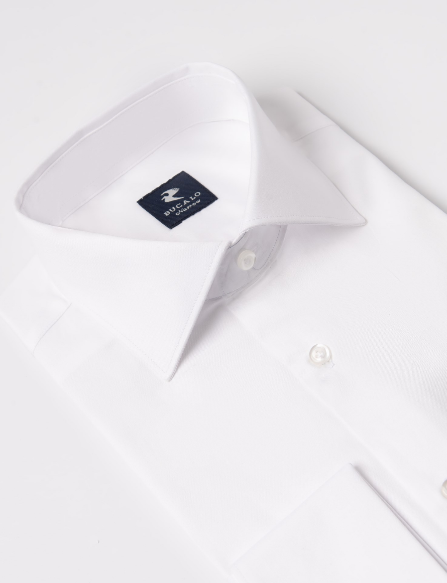 Picture of SEMI-FRENCH COLLAR SHIRT, DOUBLE CUFFS UNITED FABRIC, COTTON TWILL