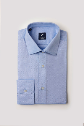 Picture of ITALIAN COLLAR SHIRT IN PLAIN OXFORD FABRIC