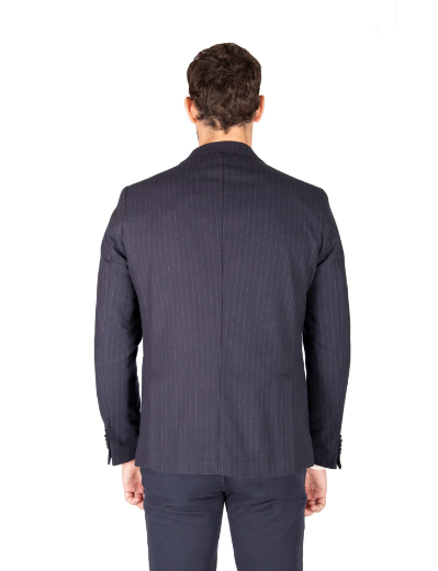 Picture of Unlined jacket with pinstripe design, patch pocket