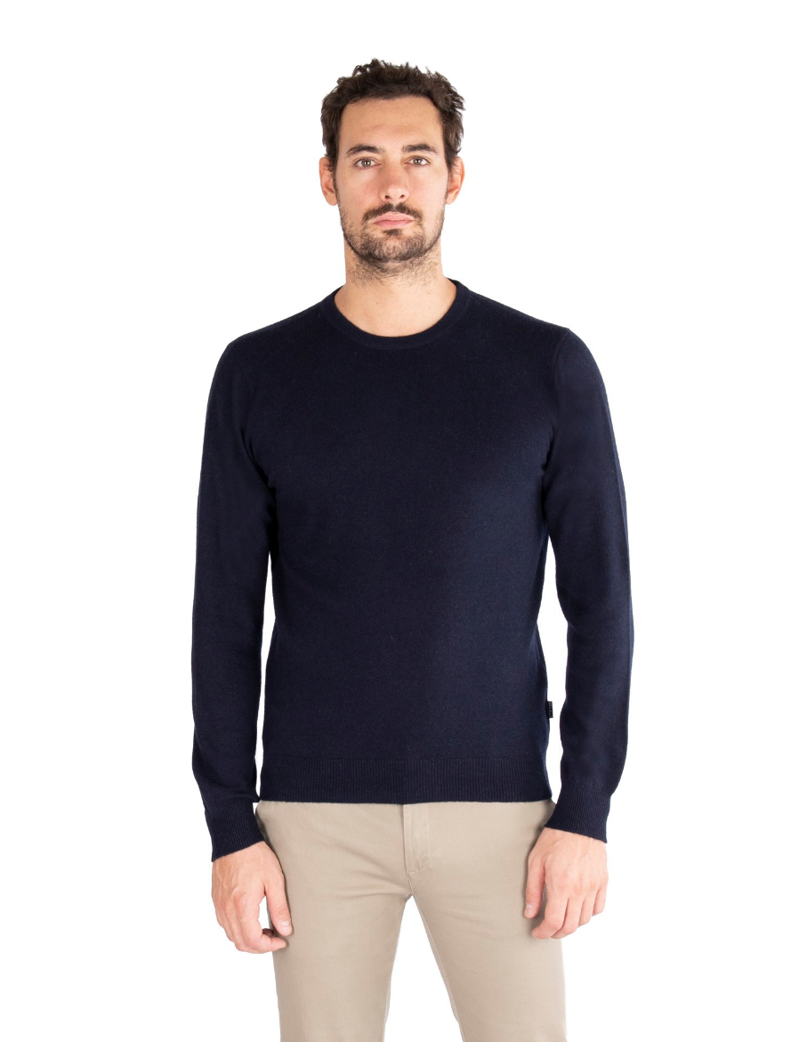 Picture of Crew neck solid color sweater