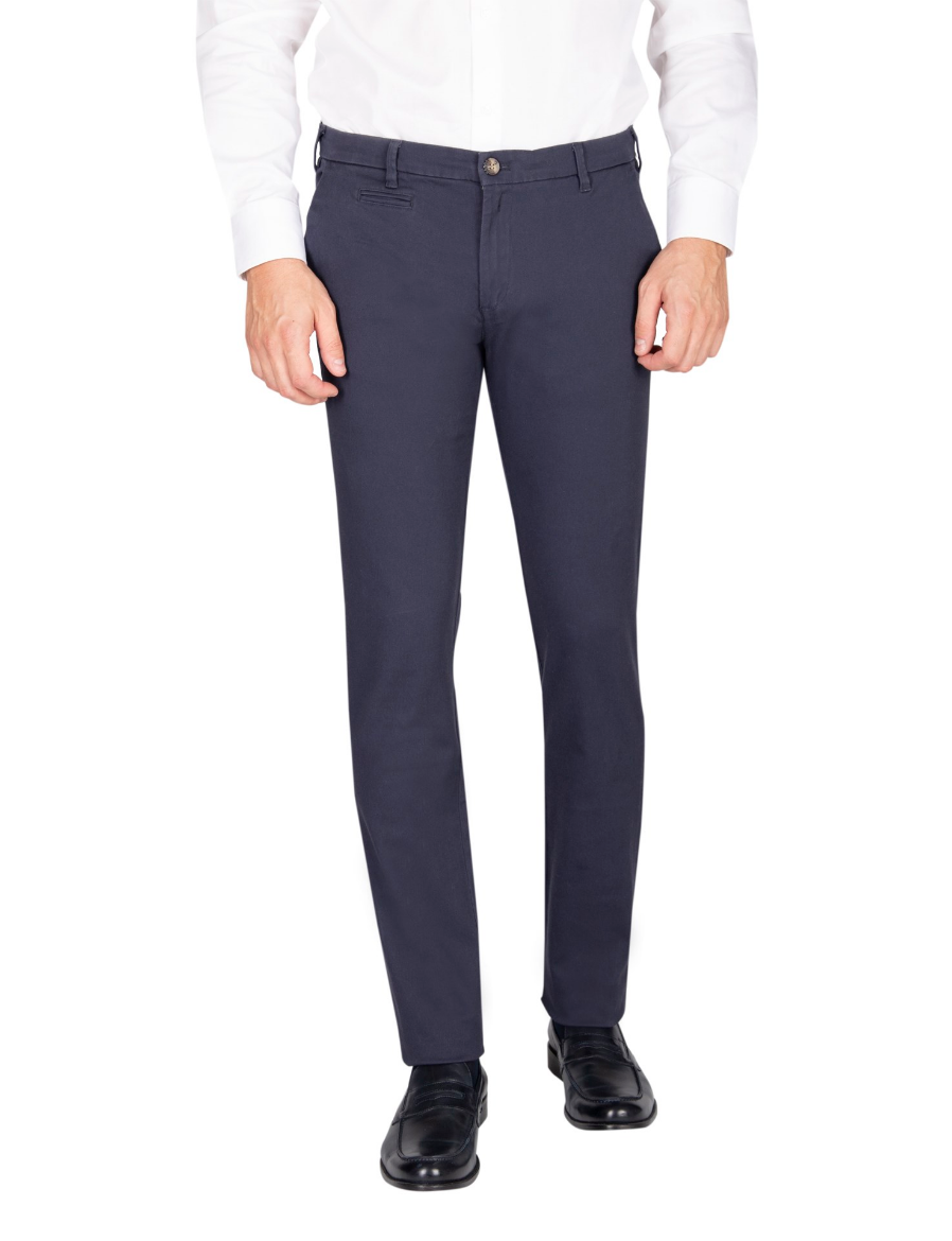 Picture of Chino Trousers in plain cotton twill