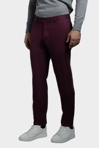 Immagine di PANTALONE CHINO TESSUTO PUNTO MILANO  UNITO